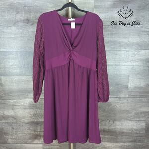 Maurices Long Lace Sleeve Mini Dress Size XXL